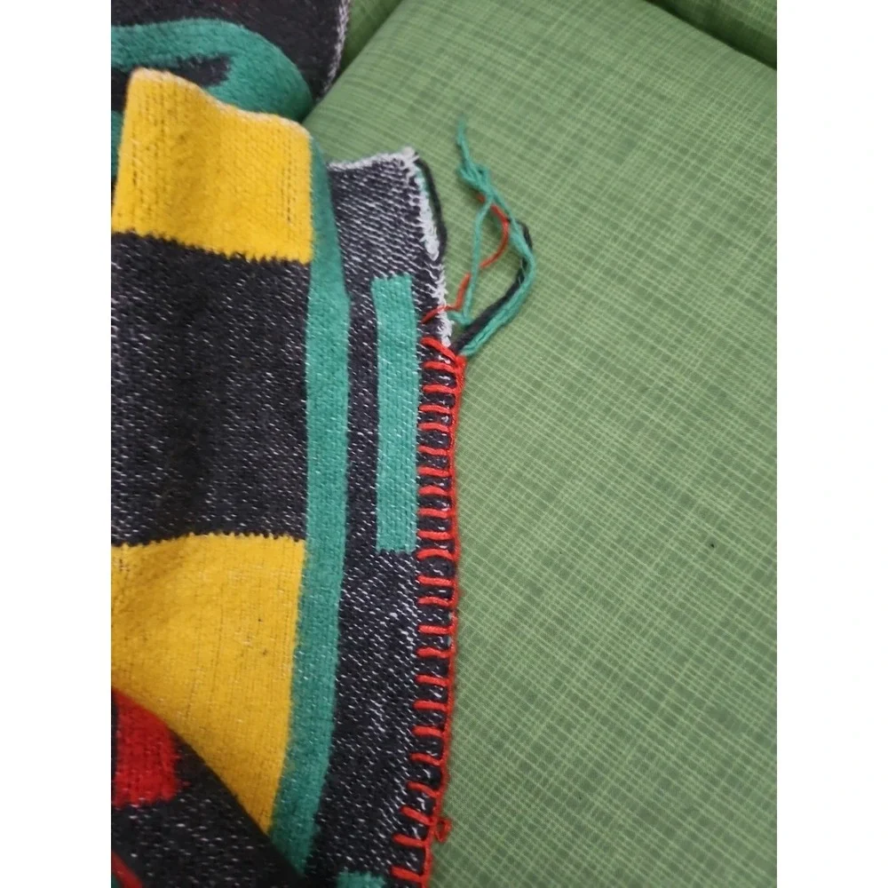 Vintage Camp Blanket Fulani HAND WOVEN Native American ? African‎ Western 72x58